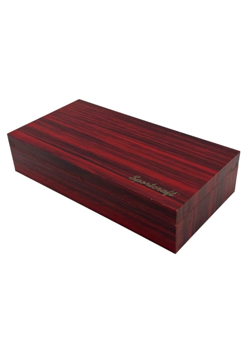 Sportcraft Wooden Poker Set With 12g Chips Cards & Buttons In Wood Grain Case - Picture 8 of 9